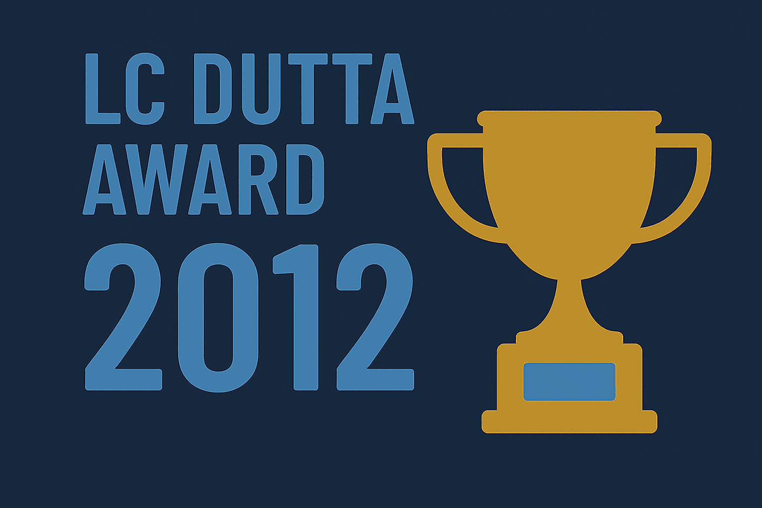 LC Dutta Award